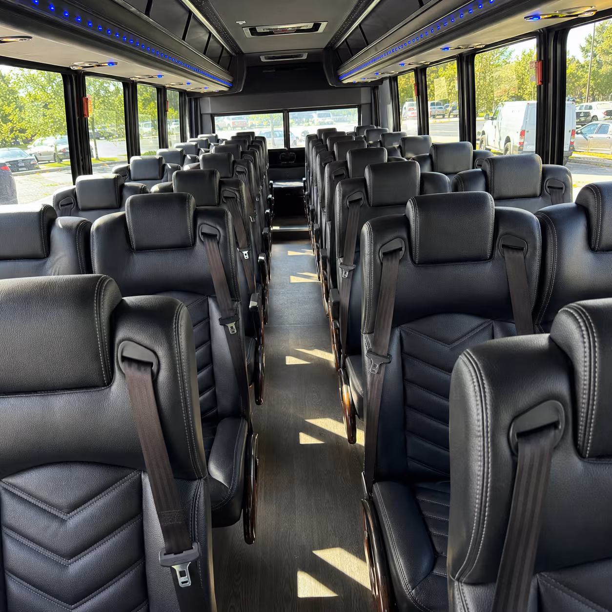 can i book a one way a round trip or a multi day package for a bus rental in georgetown