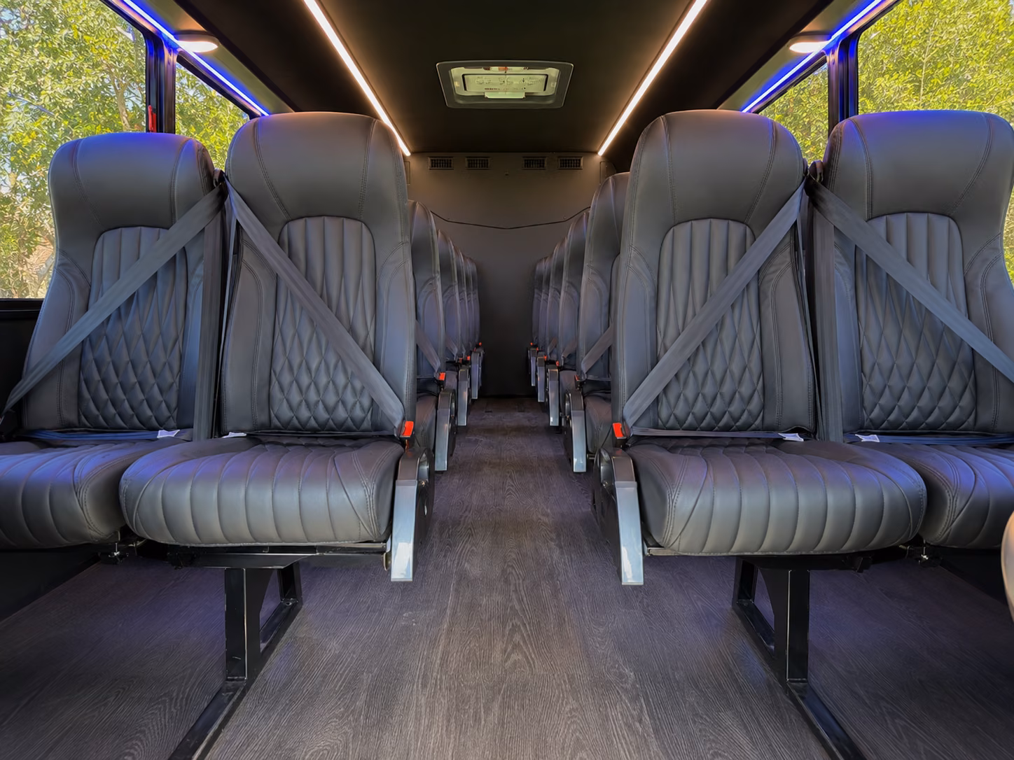 georgetown 15 passenger minibus interior