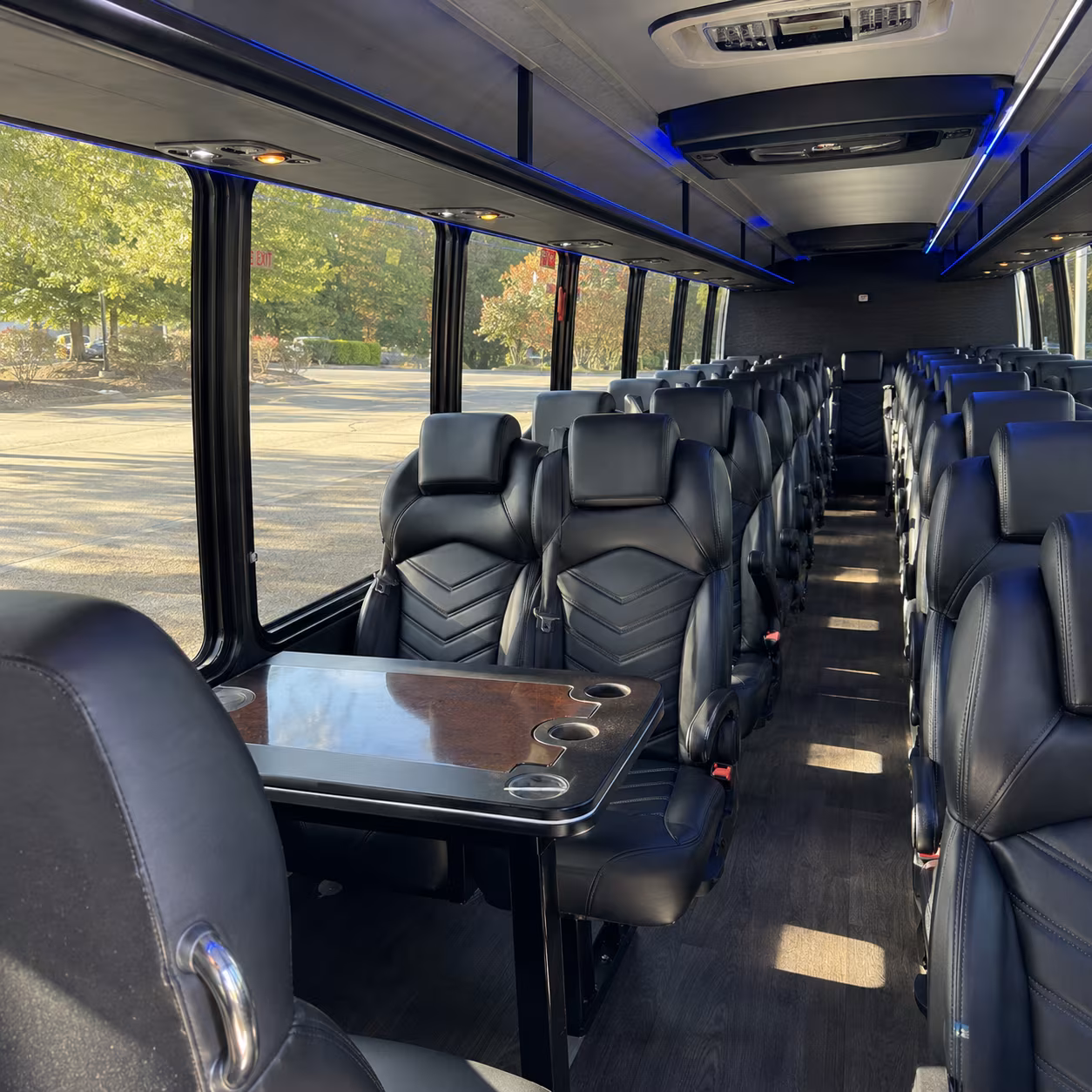 georgetown 28 passenger minibus inside