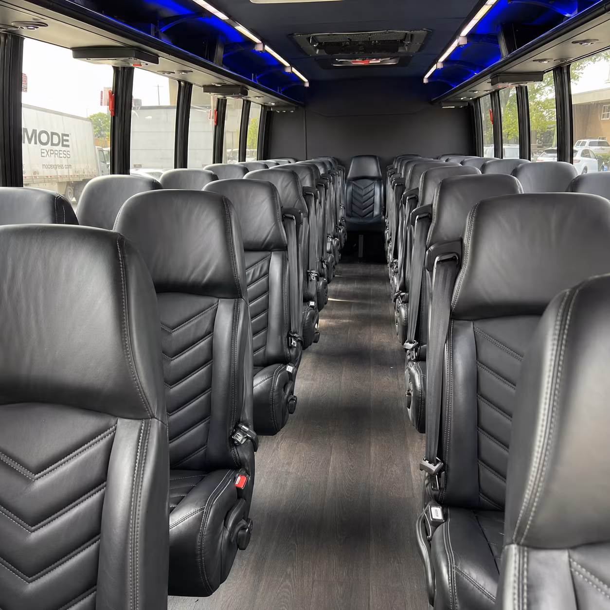 georgetown 28 passenger minibus interior