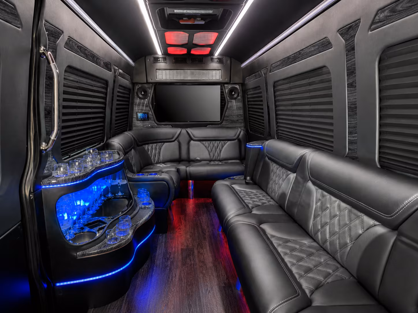 georgetown 40 passenger party bus inside