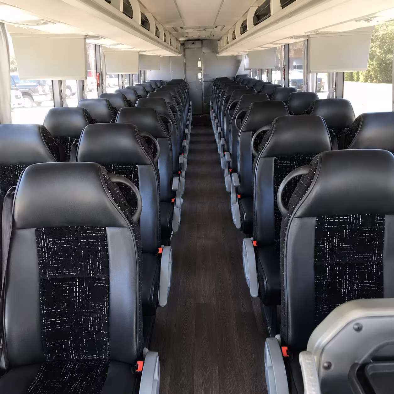 georgetown 56 passenger charter bus inside
