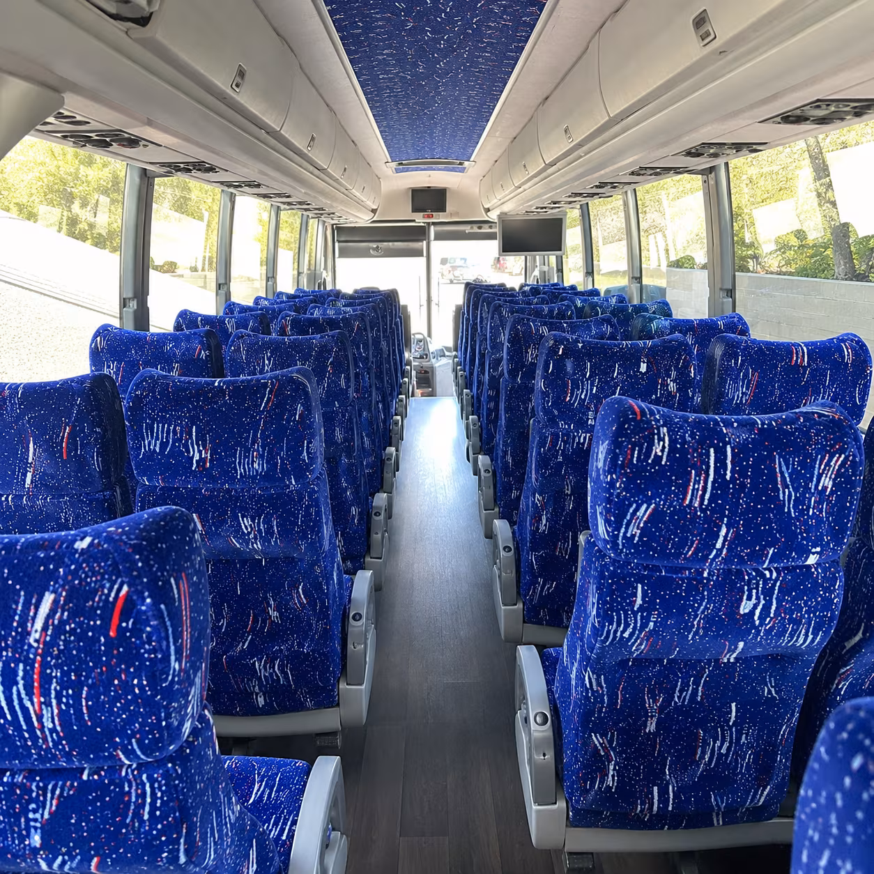 georgetown 56 passenger charter bus interior
