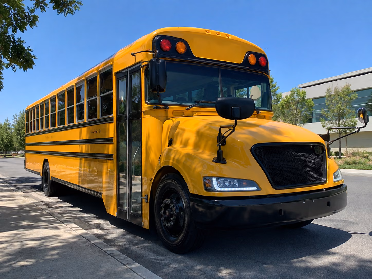 school buses for georgetown isd and williamson county field trips